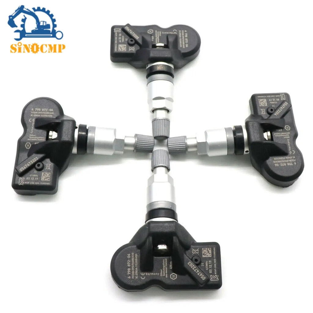SINOCMP 4PCS TPMS Sensor 36106798872 36106874830 Fits For BMW F10 5-Series 528i 535i 550i