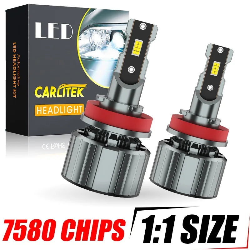 1:1 Size H4 LED Canbus K5C H7 H8 H9 H11 9005 HB3 9006 HB4 9012 HIR2 12V 6000K White LED La
