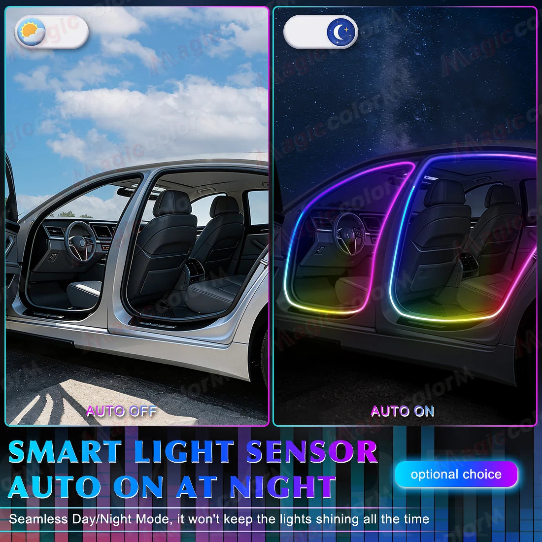 RGB - Ambient Light - App Control - Car Interior Lighting | AUTOKITSHOP