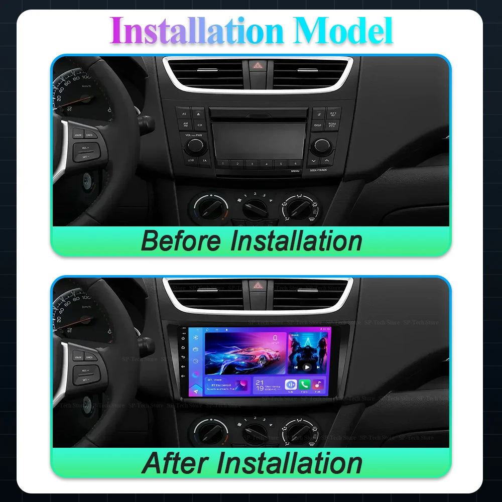 Android 16 Car Radio Stereo For Suzuki Swift 4 2011 2012 2013 2014 -2016 Multimedia Video  | AUTOKITSHOP