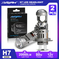 XSTORM H7 LED Headlight Projector Lens Canbus 20000LM 80W LED H7 Light Hi/Low Beam Lamp Ca