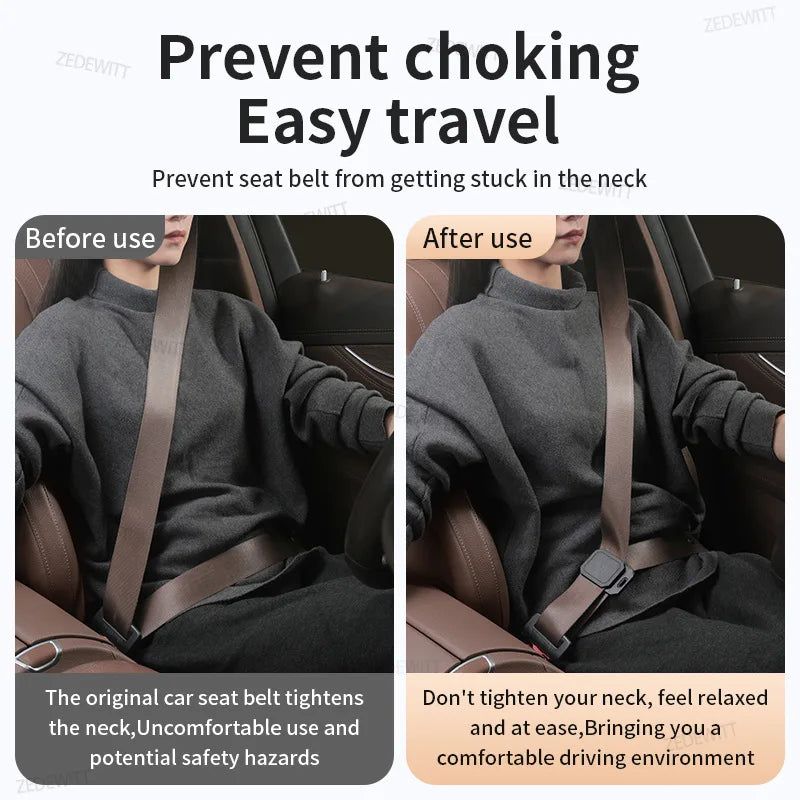 Shoulder Belt Comfort Clip Anti Slip Silicone Seatbelt Adjuster Neck Shoulder Relief Belt Positi - Automotive LED Light