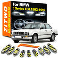 ZITWO 10Pcs LED Interior Reading Light Trunk Plate Lamp Kit For BMW 3 Series E30 for BMW E30 1982-1987 - Canbus LED Car