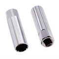 Universal Spark Plug Socket Spark Plug Wrench 3/8 Magnetic 12 Angle Thin Wall for 14mm 16mm Spar - Automotive LED Light