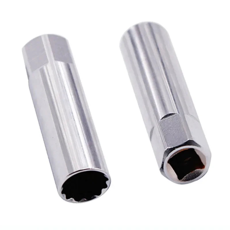 Universal Spark Plug Socket Spark Plug Wrench 3/8 Magnetic 12 Angle Thin Wall for 14mm 16mm Spar - Automotive LED Light