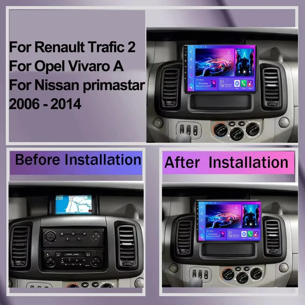 Android 16 Car Radio For Renault Trafic 2 For Opel Vivaro A For Nissan Primastar 2006-2014 | AUTOKITSHOP