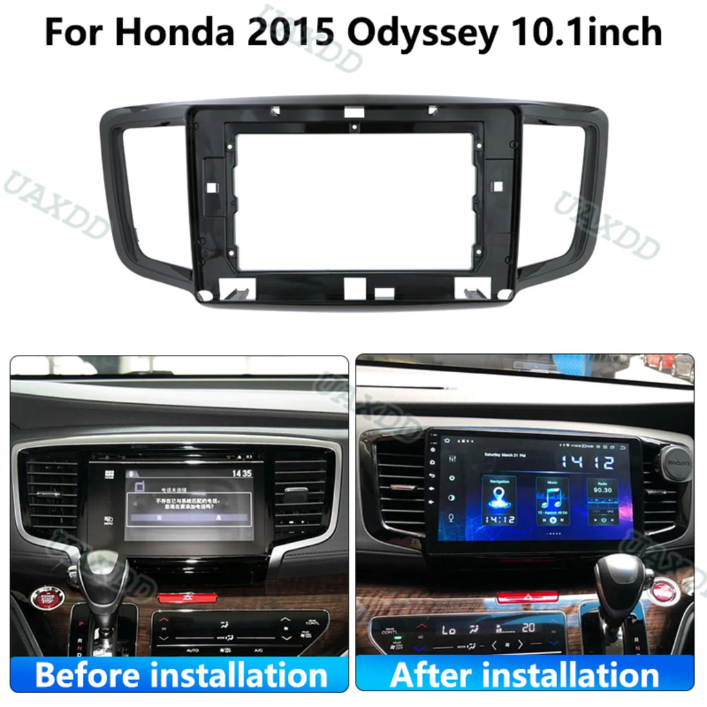 For Honda 2015-2019 Odyssey 10.1inch Stereo Frame Panel Fascia Dashboard Audio Radio Andro