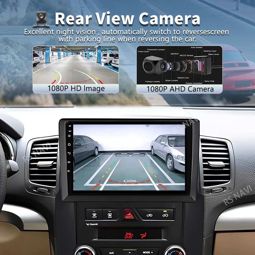 Android 16 For Kia Sorento 2 XM 2009 - 2012 2K QLED Android Car Radio Multimedia Video Pla