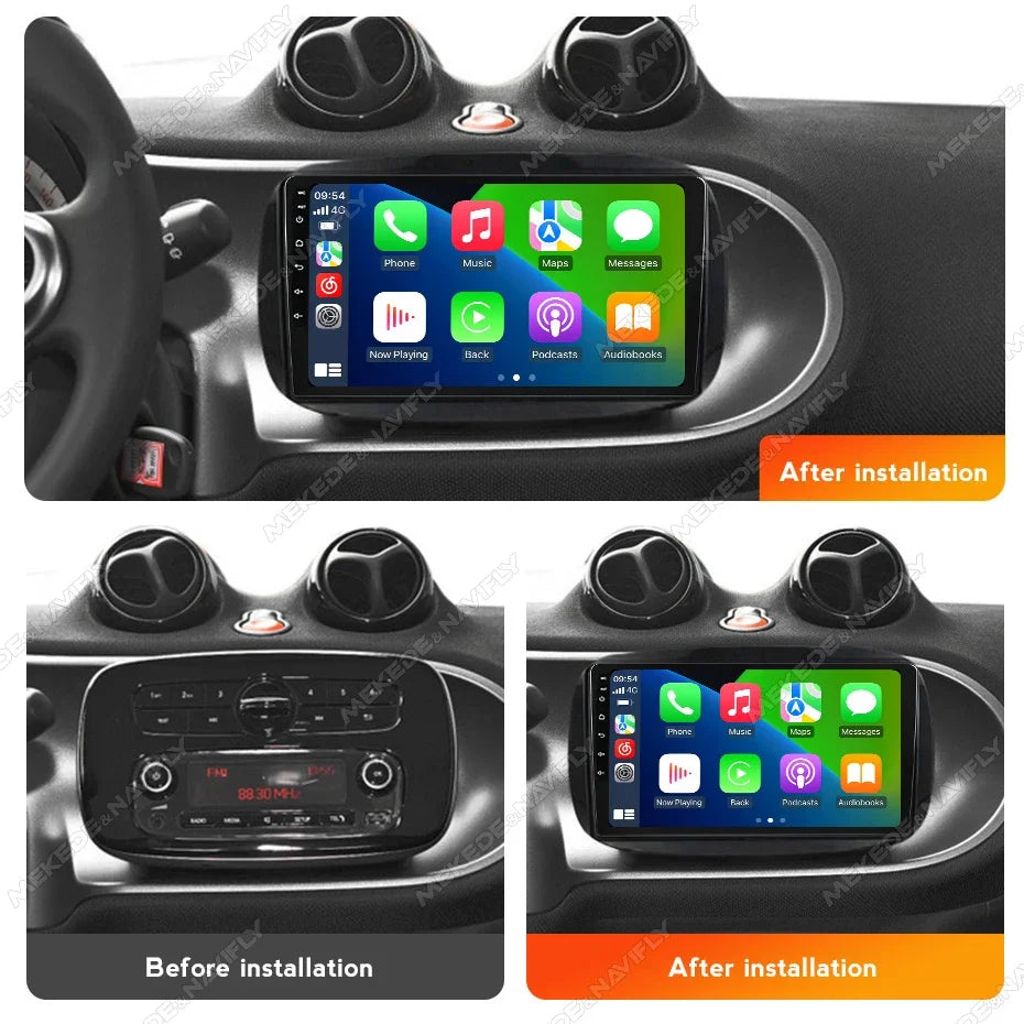Android Car Radio for Mercedes Benz Smart 453 Fortwo 2014 2015 2016-2020 Carplay AUTO Mult | AUTOKITSHOP