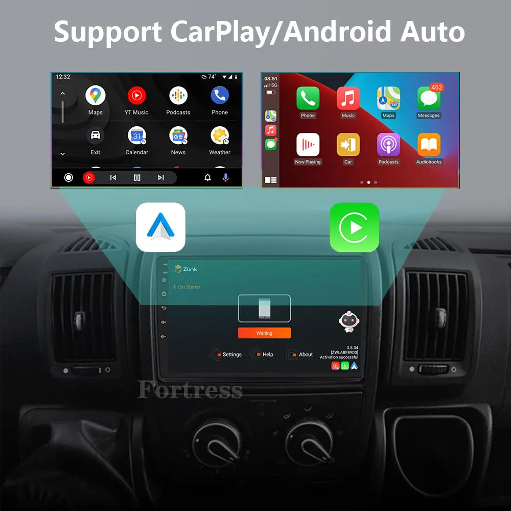 Android 16 Car Radio For Fiat Ducato 3 2006 - 2022 Carplay Auto Multimedia Stereo Player G
