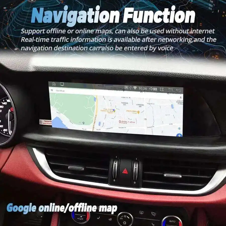 For Alfa Romeo Giulia Stelvio 2016 2017 2018-2021 Stereo Audio Screen GPS Navigation Auto  | AUTOKITSHOP