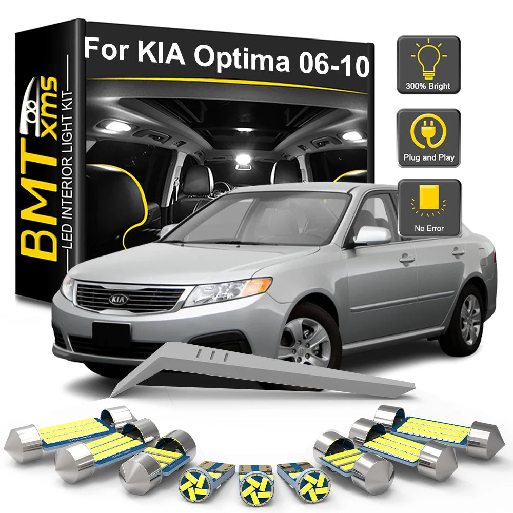 11-Piece LED Interior Light Kit for KIA Optima Magentis - Canbus Error-Free Bulbs | AUTOKITSHOP
