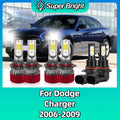 Car Mini Light Headlight Bulb Auto Led Lights 300W 6000K For Dodge Charger 2006 2007 2008