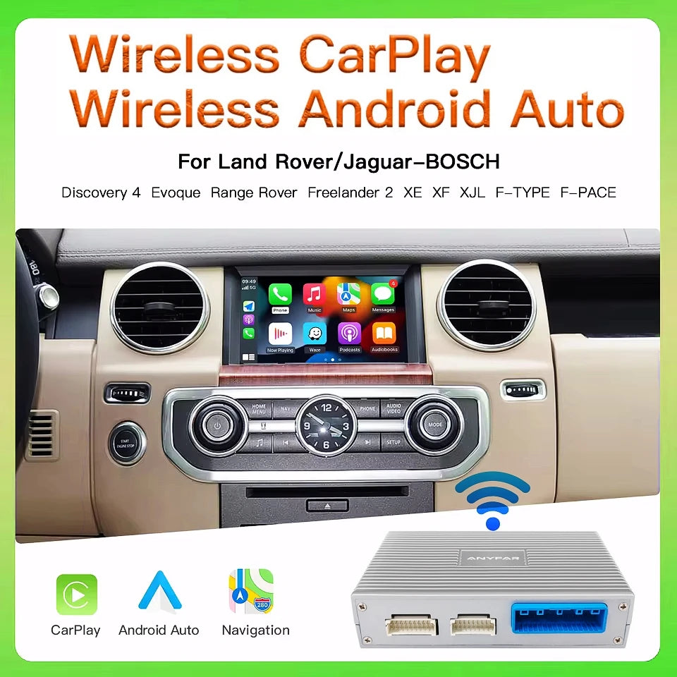 Wireless Carplay Android Auto Fits For Land Rover Jaguar Bosch Discovery 4 Evoque Freeland | AUTOKITSHOP