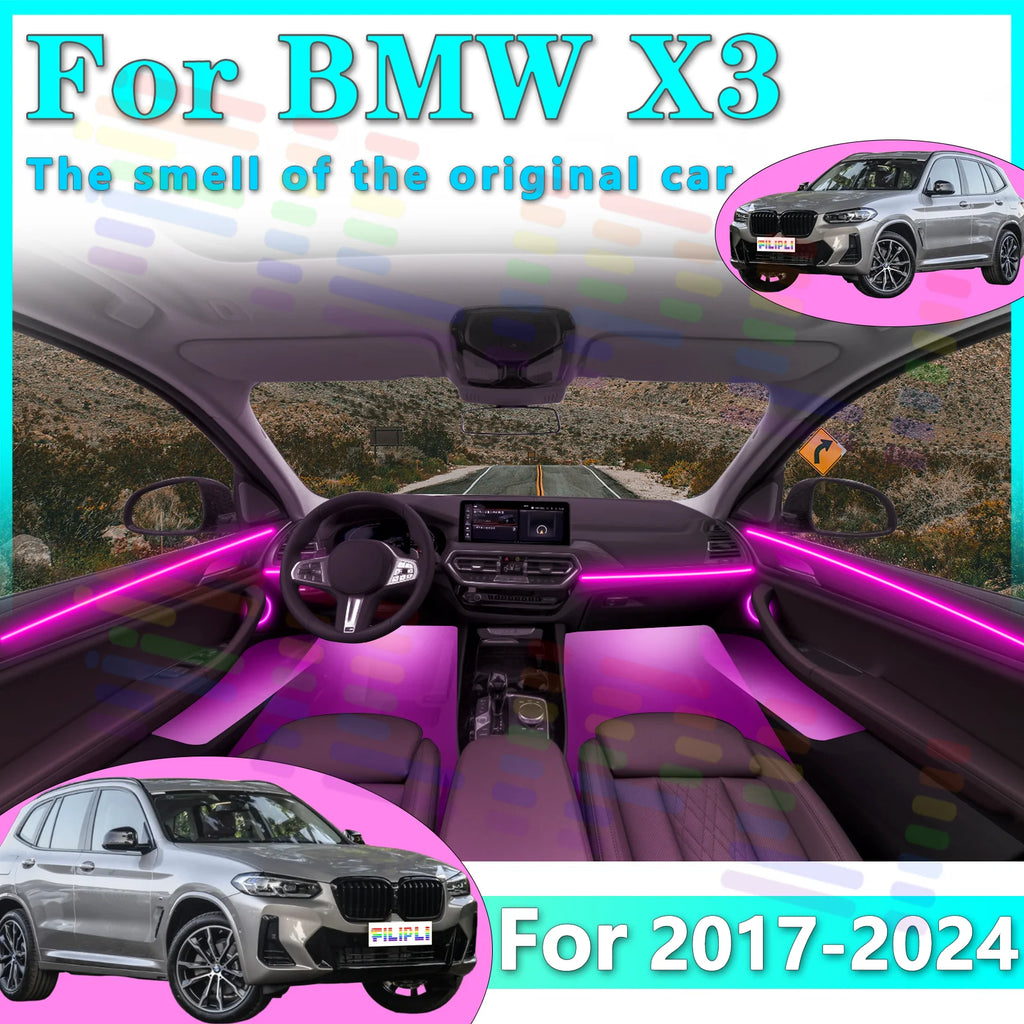 RGB - Ambient Light - for BMW G01 X3 - App Control - Car Interior Lighting | AUTOKITSHOP