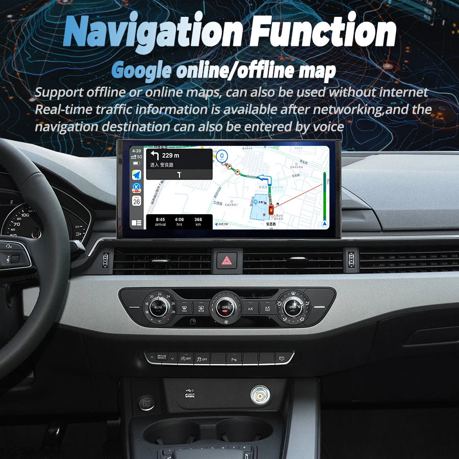 10.25/12.3Inch Qled Screen For AUDI A5 A4 A4L 2017 - 2020 Android 13 Car Radio Multimedia