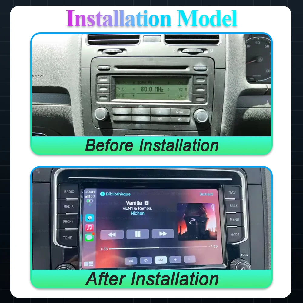 7" For Vw Volkswagen Skoda Octavia Golf 5 6 Touran Passat B6 Polo Jetta Android 16 4+64g C | AUTOKITSHOP