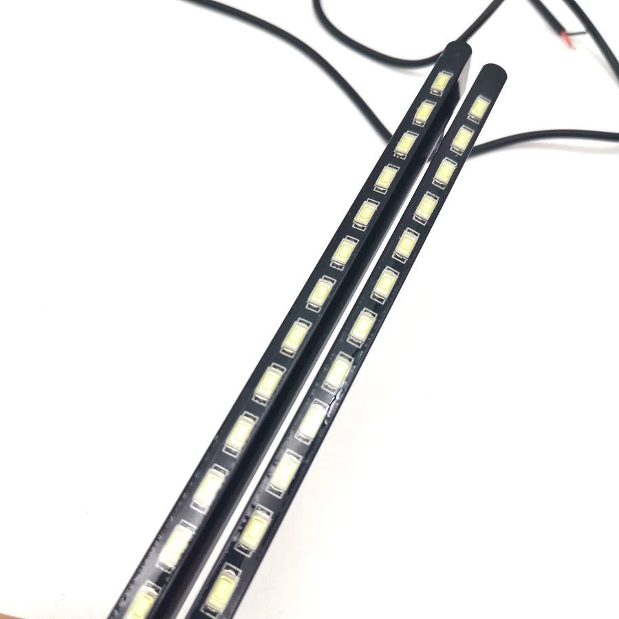 x Ultra-Slim Car Truck DRL LED Fog Signal Light Daytime Running Lamp Waterproof