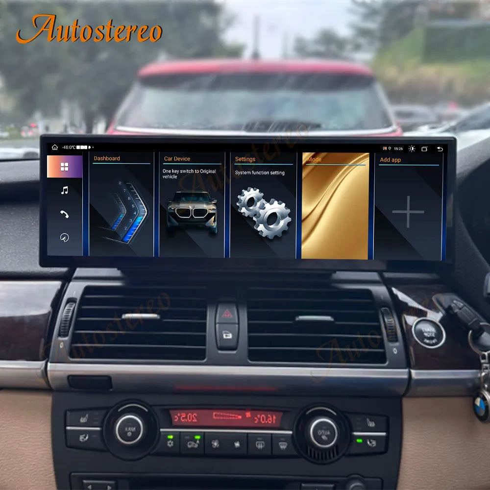 ID8 14.9 Inch Android 14 Carplay For BMW X5 E70 X6 E71 CCC CIC Car Multimedia Player GPS N