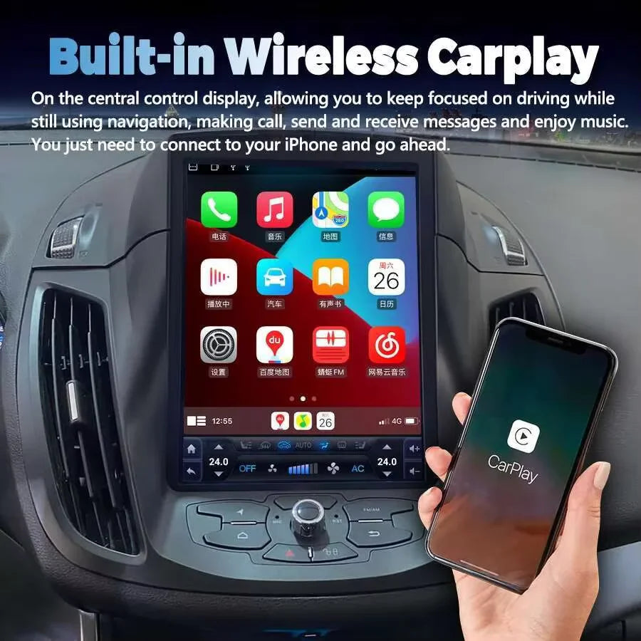 Android Screen For Ford C-MAX Kuga Escape 3 2012-2020 Car Radio Stereo Multimedia Player A | AUTOKITSHOP