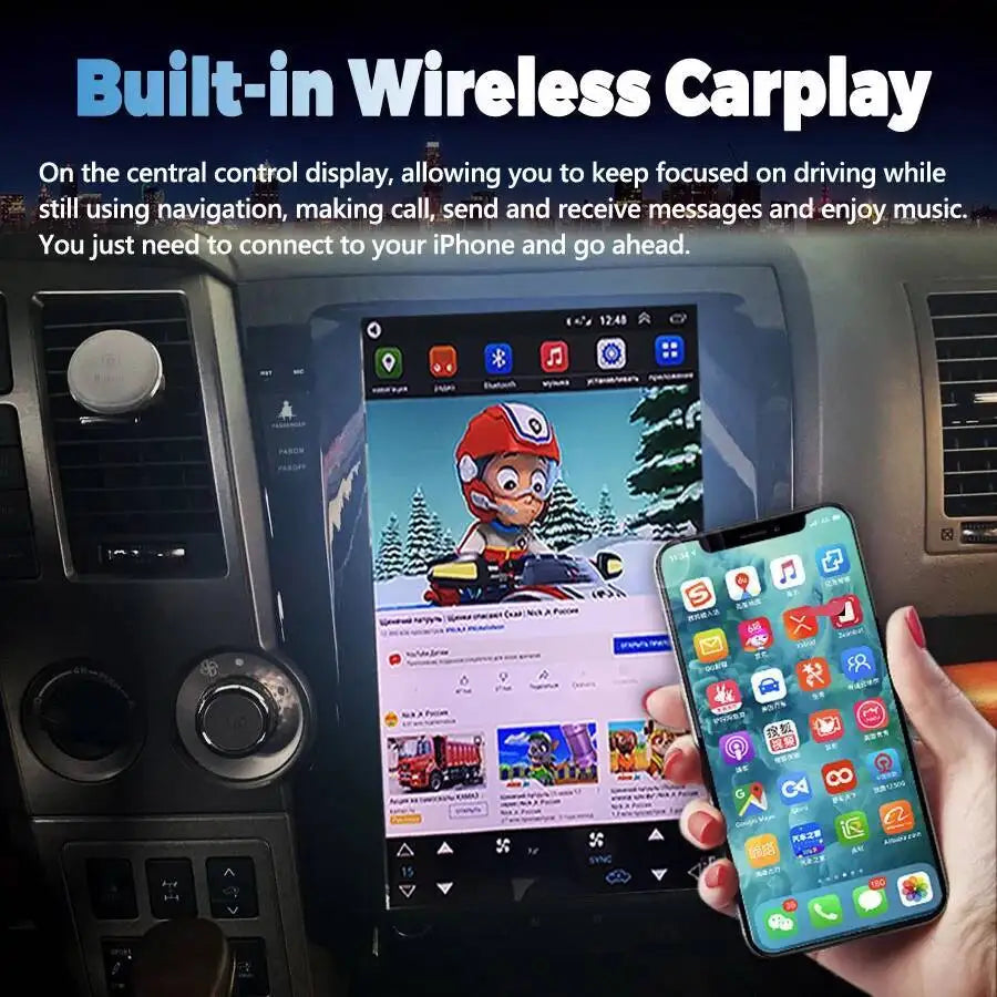 13.6" Touch Screen Autoradio Stereo Carplay For TOYOTA Tundra Sequoia 2007-2018 Android 13 | AUTOKITSHOP
