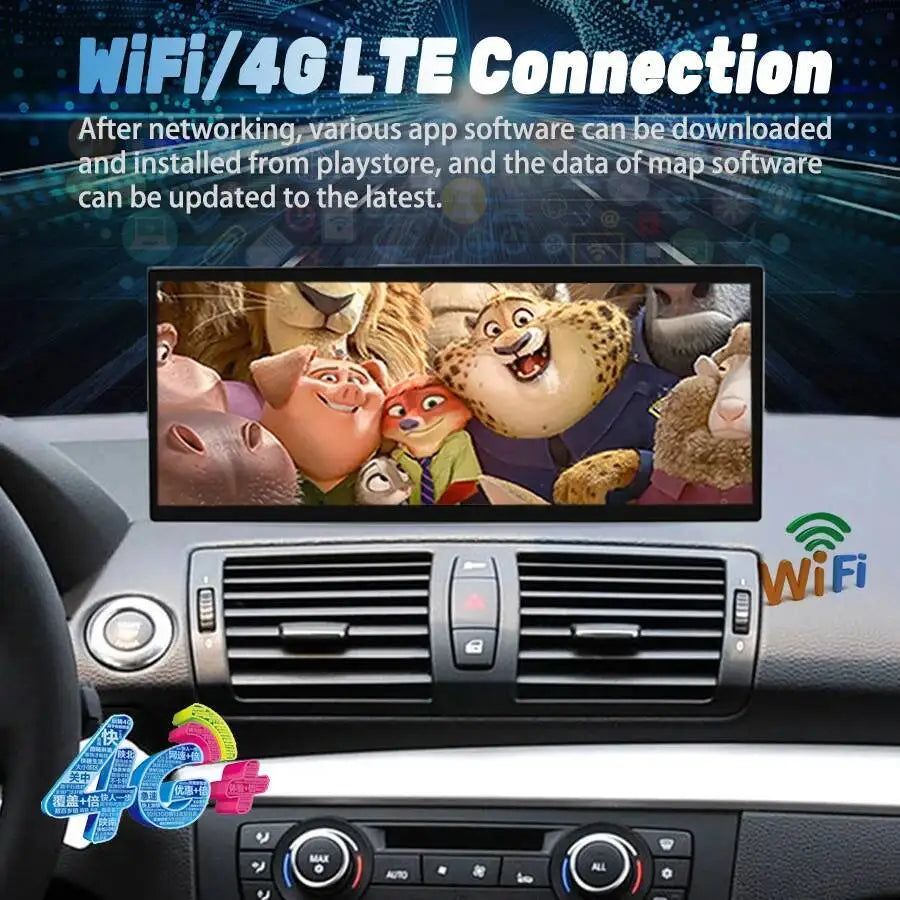 15.8" Car Stereo Radio For BMW 1 Series E81 E82 E87 E88 2006-2011 Carplay Android Auto Mul