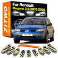 ZITWO 16Pcs Full LED Interior Door Courtesy Light Kit For Renault Megane 2 II MK for Renault MK2 - Canbus LED Car Light