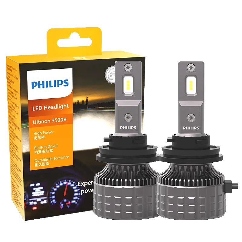 Philips H4 H7 LED Ultinon 3500R Car Head Lamp H11 HB3 HB4 HIR2 6500K Bright White 9005 900