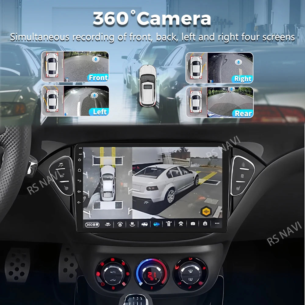 Qualcomm Android 16 For Opel Corsa E 2014 - 2019 Adam 2013 - 2016 2K QLED Stereo Car Radio