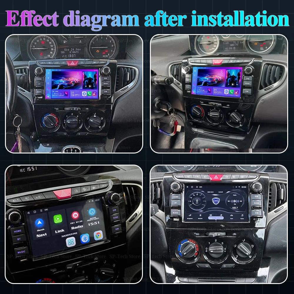 7" Car Radio For Lancia Ypsilon 2011 2012 2013 2014 2015 2016 Android 16 Multimedia Video  | AUTOKITSHOP