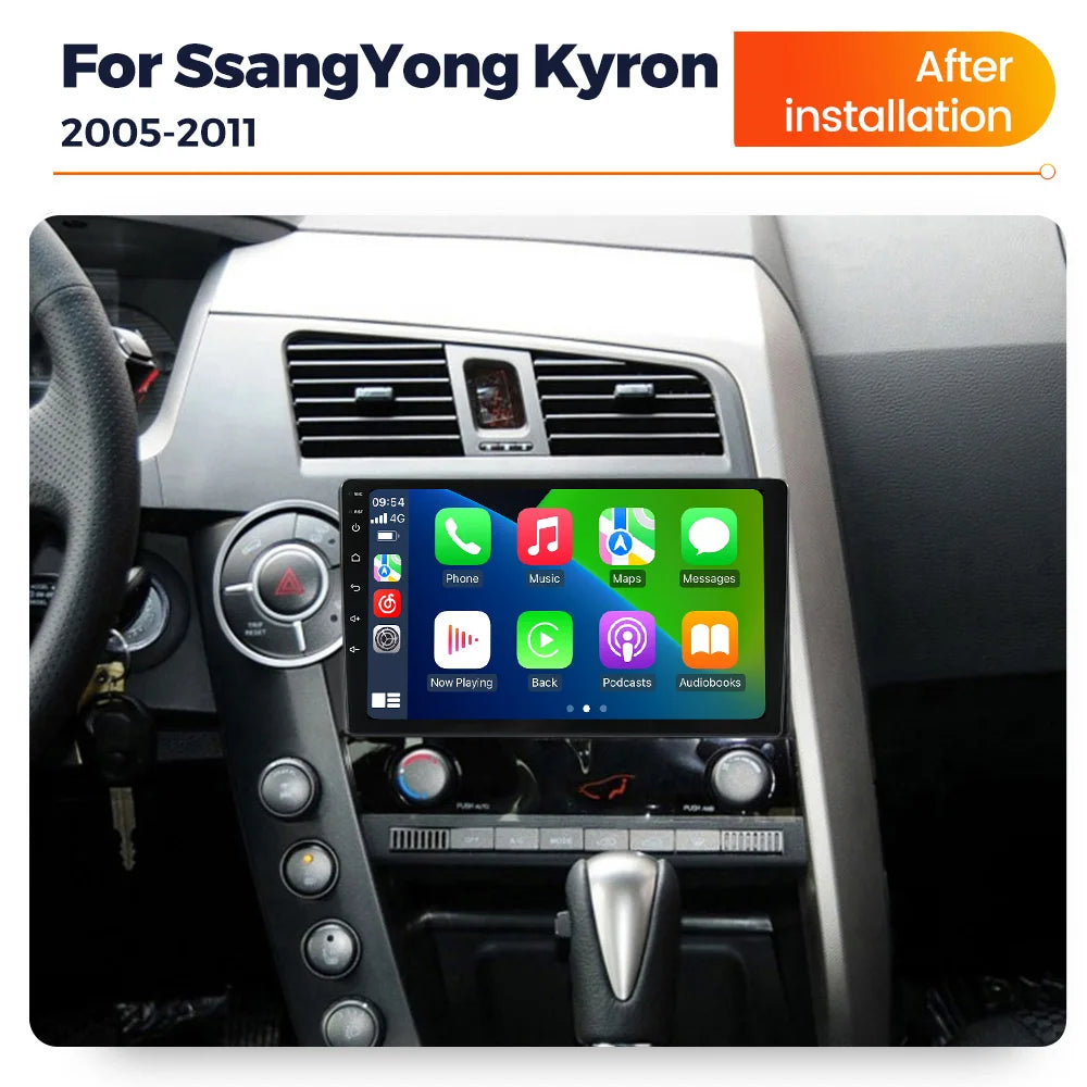 Wireless Carplay Android Autoradio For SsangYong Kyron 2005-2011 Android 14 Car Radio Car