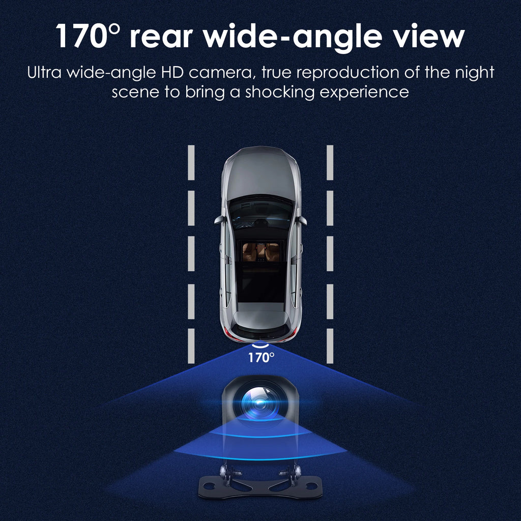 720P Rear View Camera for Vehicle HD Night Vision 170 ° Parking Line For BMW VW Passat Gol