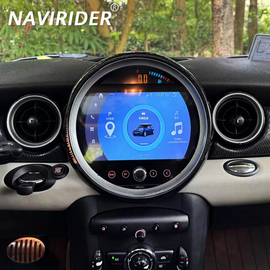 For BMW Mini One Cooper R55 R56 Peaceman Mini Clubman 2011 Convertible Android Screen Car