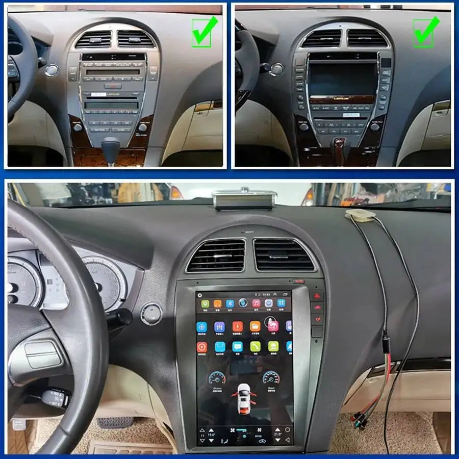 12.1inch Android15 Screen For Lexus ES240 ES350 ES300 2006-2012 Stereo GPS Navigation Car  | AUTOKITSHOP