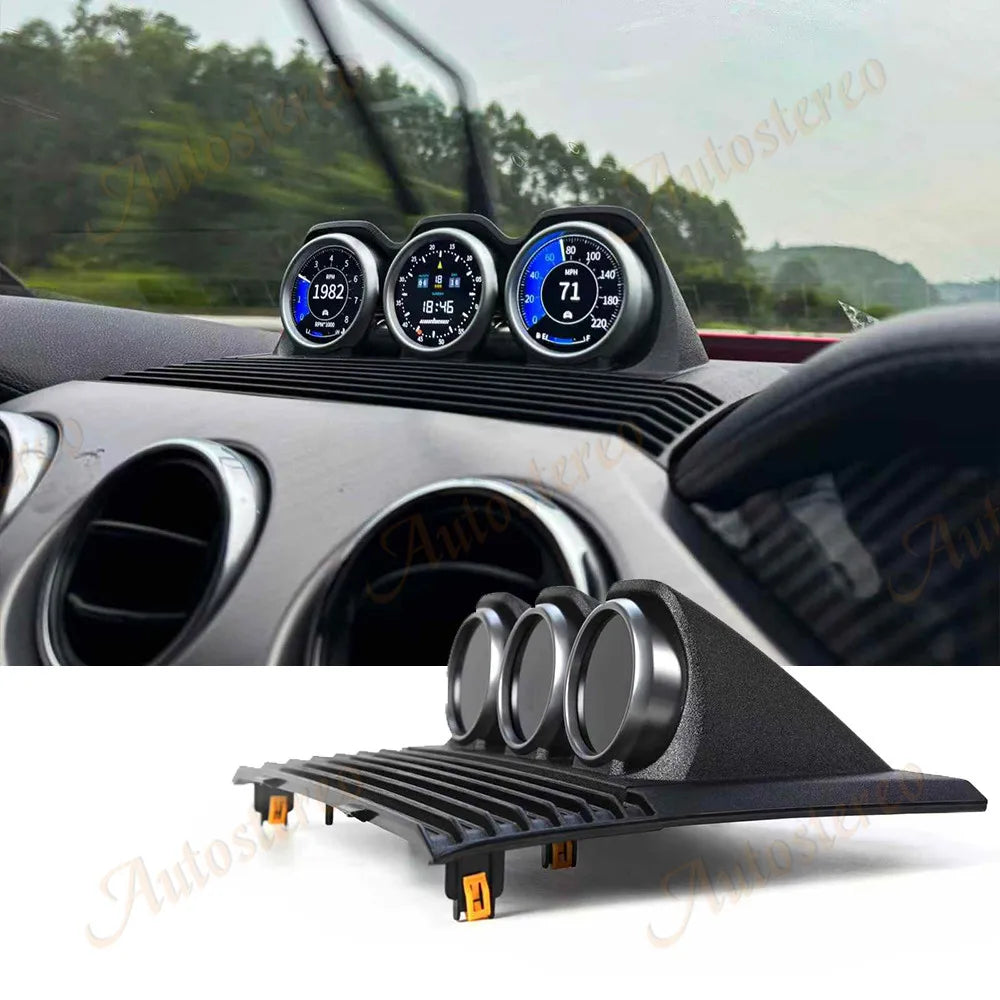 Three Zone Screen Car Performance Kit 3 Color For Ford Mustang 2015-2021 Speed Digital Met