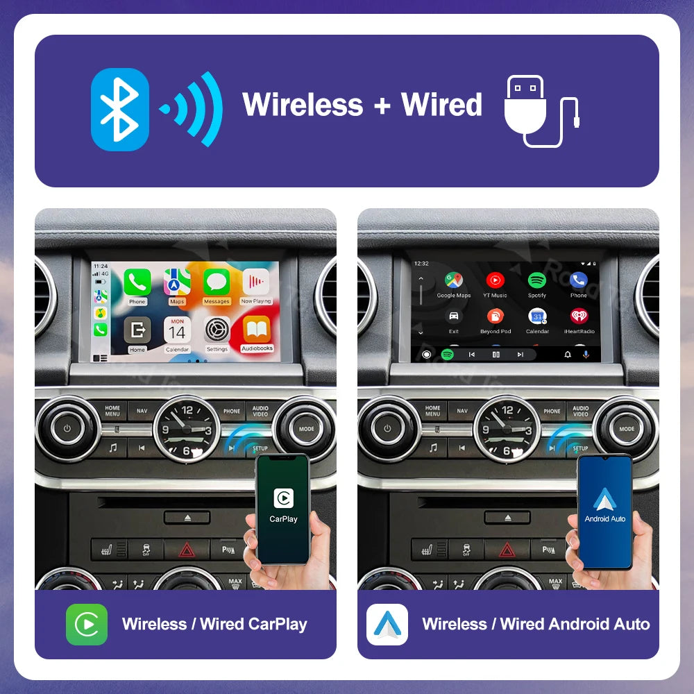 Wireless Carplay For Land Rover/Jaguar/Range Rover/Evoque/Discovery 2012-2018 Android Auto | AUTOKITSHOP