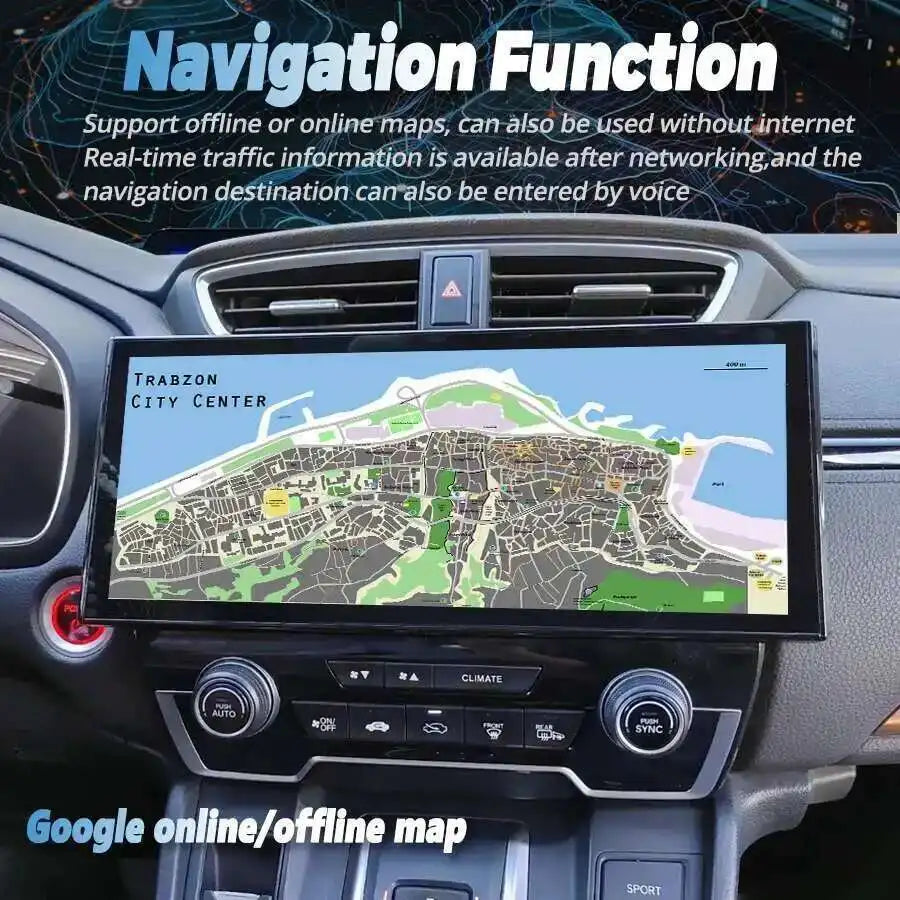 NaviRider Screen For Honda CRV CR-V 2016 Breeze 2017 2021 GPS Navi 12.3" Android 14 Car Mu
