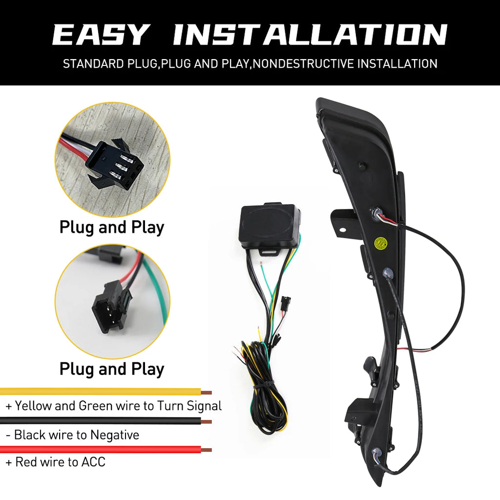 Led DRL For Toyota Avalon 2018 2019 2020 Daytime Running Light Dynamic Turn Signal Fog Lam | AUTOKITSHOP