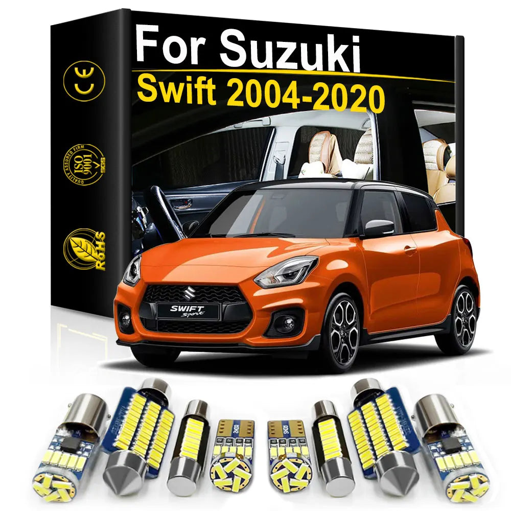 LED Interior Light Kit for Suzuki Swift 4 5 6 MK4 MK5 MK6 - Canbus Error-Free Bulbs | AUTOKITSHOP