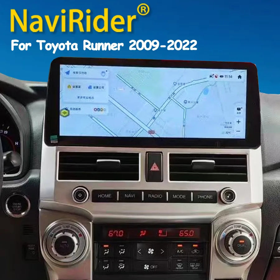 12.3inch Android 15 Qled Screen For TOYOTA 4Runner 2010 2009-2022 Video Player Radio Car M | AUTOKITSHOP