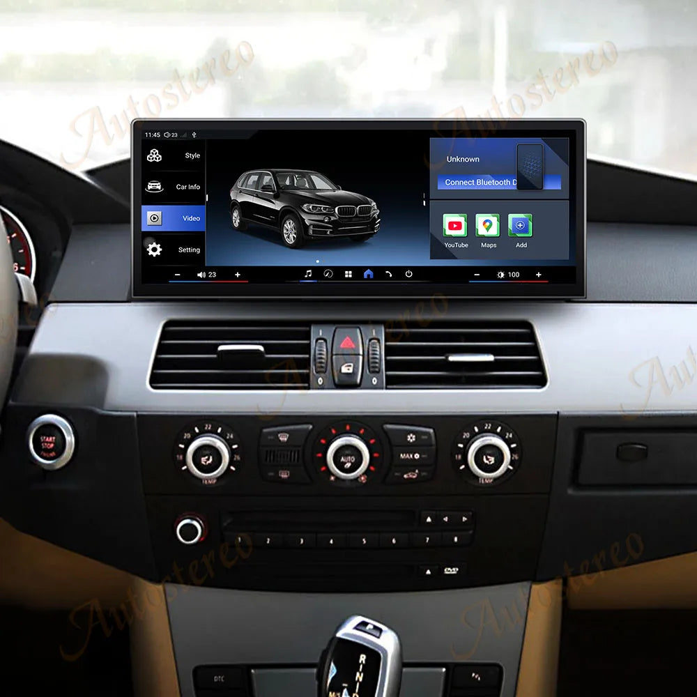 ID9 12.9 Inch Android 14 For BMW 5 Series E60 E61 2005-2009 M5 Car Multimedia Player GPS N