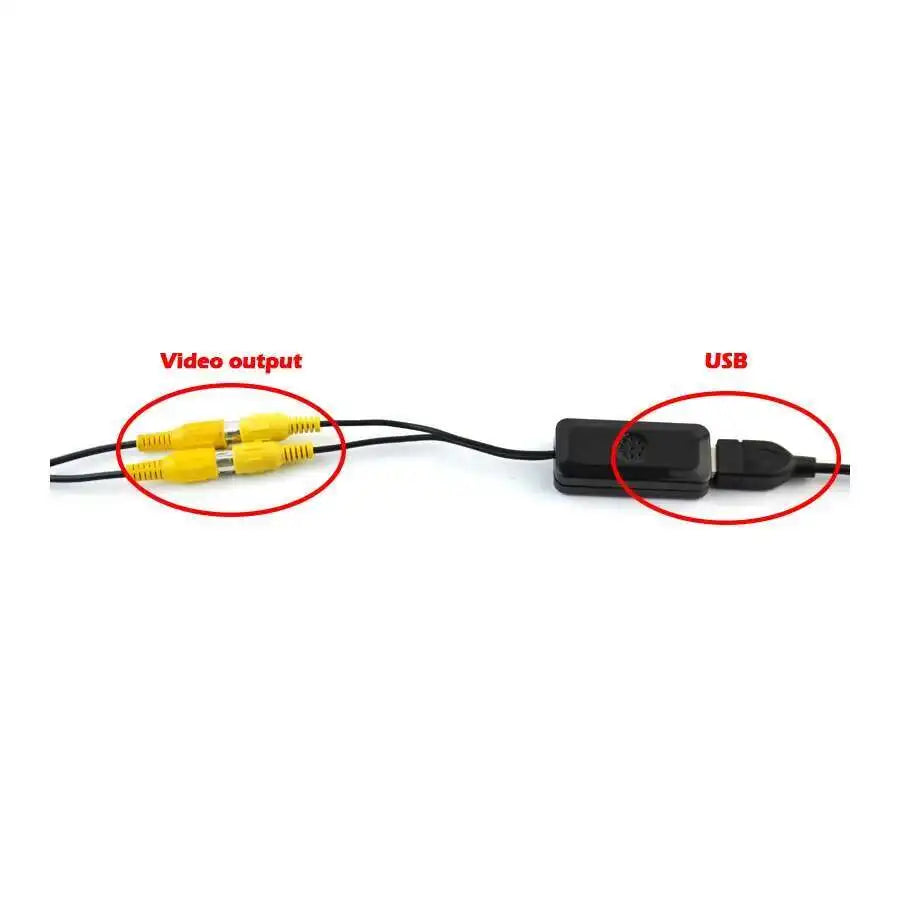 USB to RCA output adapter car stereo video output box adapter car video players headrest m | AUTOKITSHOP
