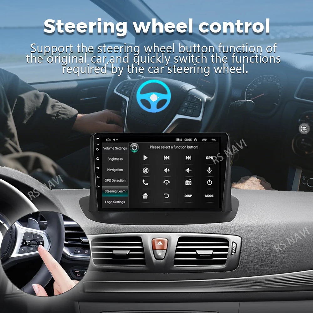 Android 16 For Renault Megane 3 RS Fluence Samsung SM3 2008 2010 2014 Android Car Radio Mu