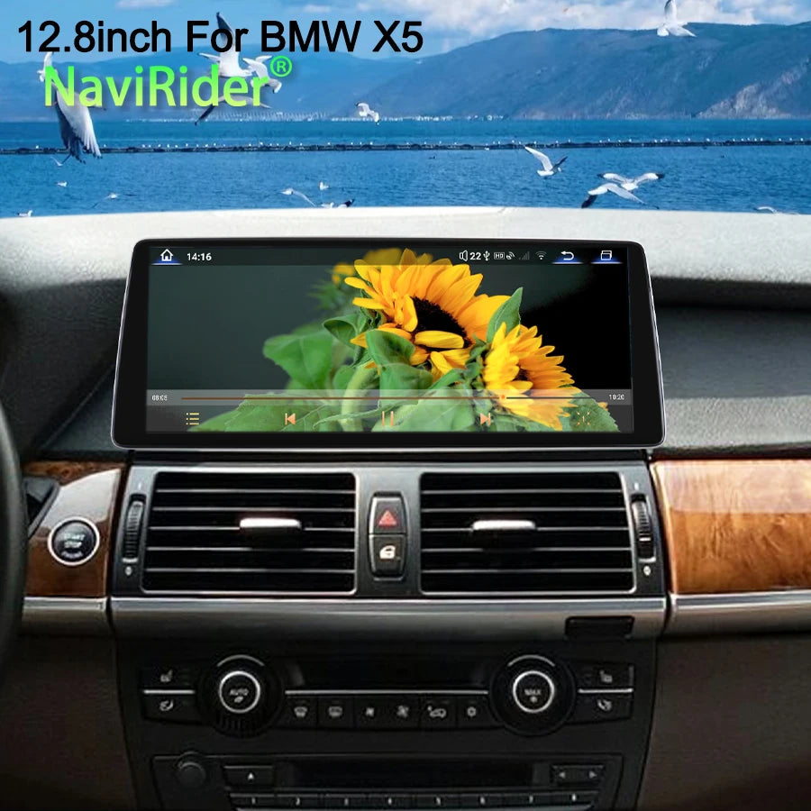 12.8" Android Car Radio For For BMW X5 E70 E71 E72 2007-2009 CCC System Stereo Multimedia