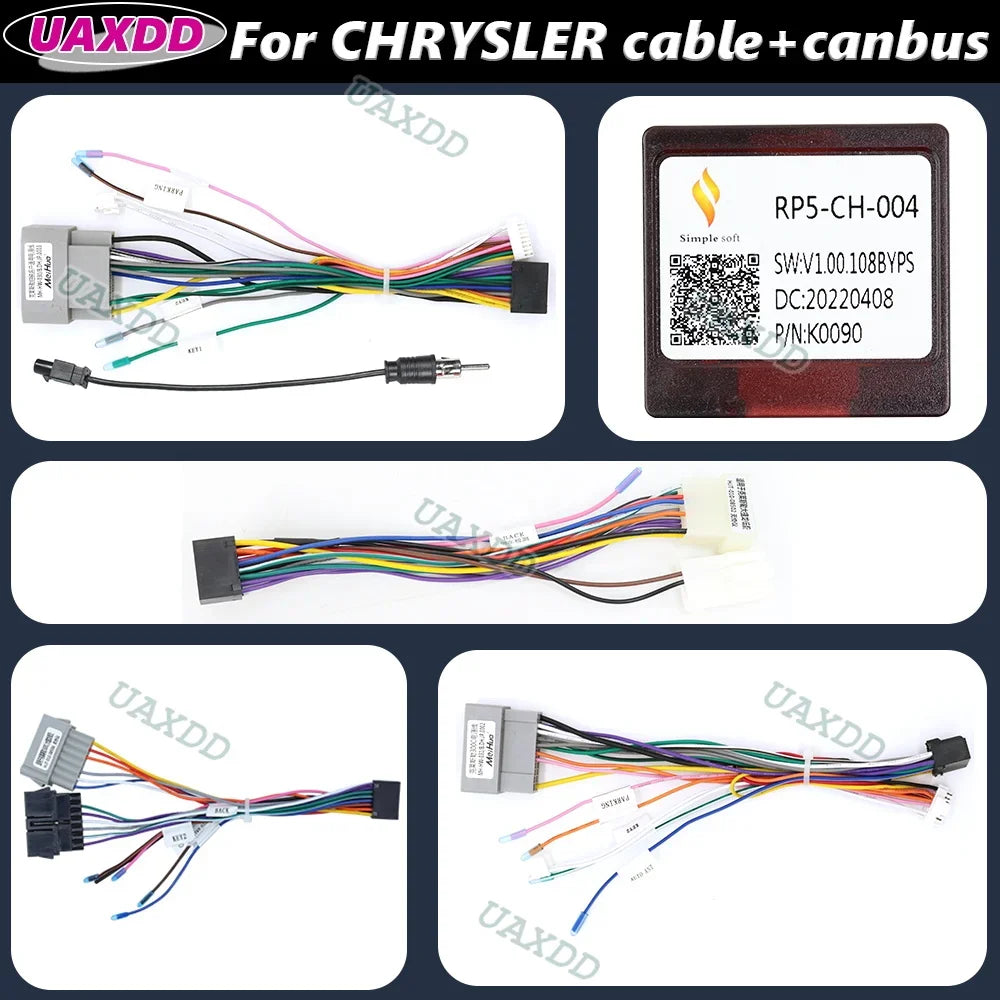 FOR CHRYSLER PACIFICA DODGE CARAVAN GRAND VOYAGER PT CRUISER SEBRING 300C 2 Din Car Androi
