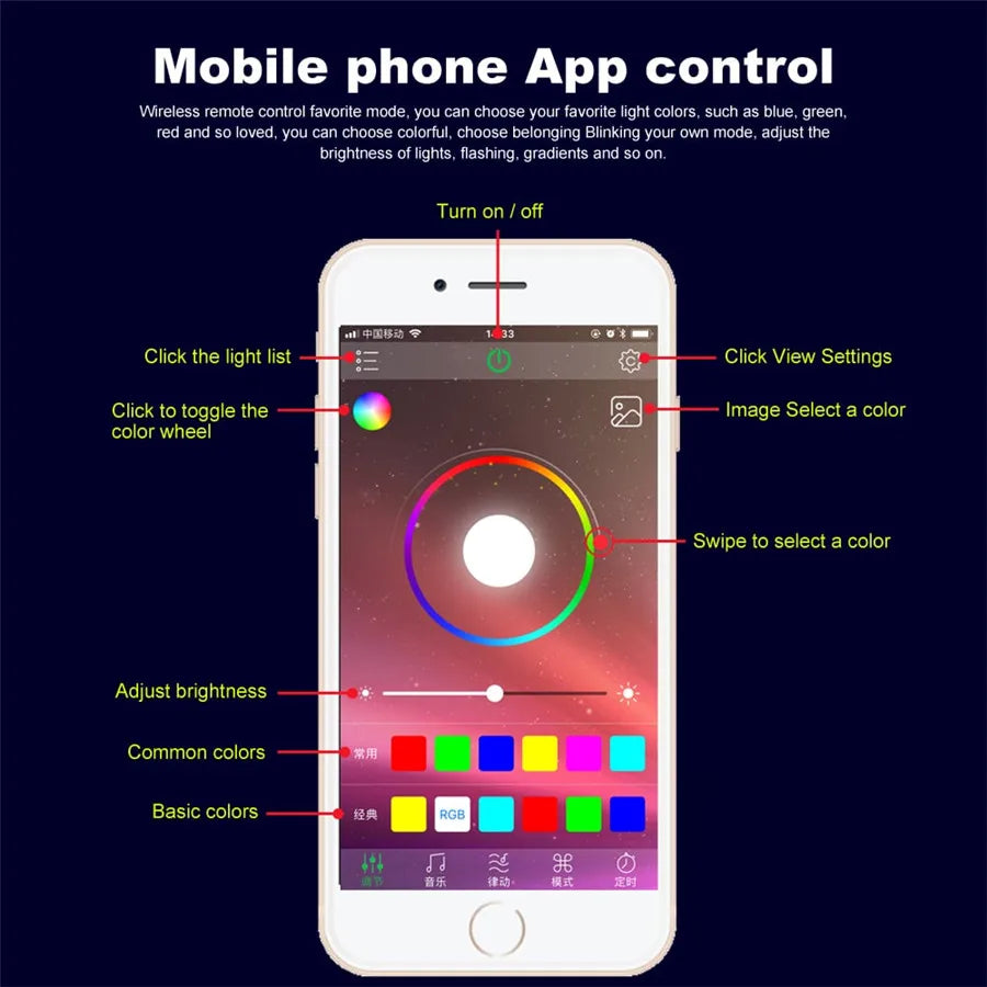 64colors - Ambient Light - App Control - Car Interior Lighting