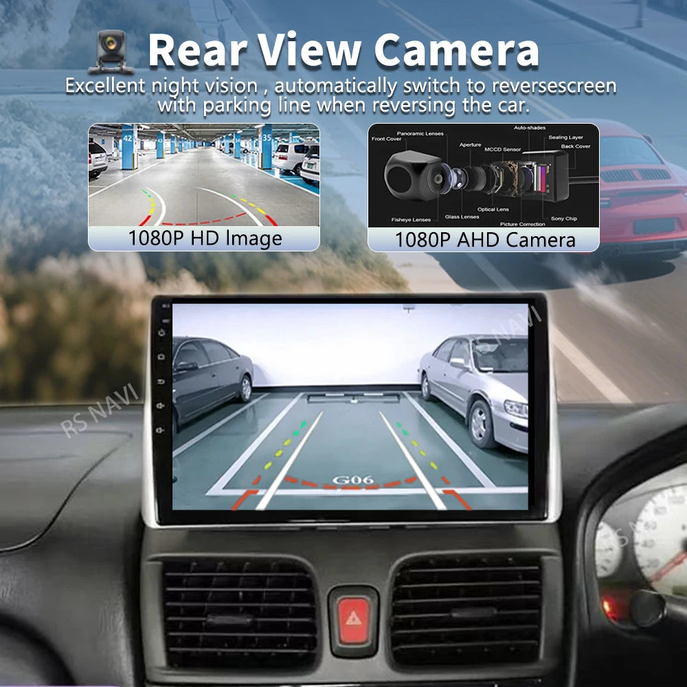 Android 16 For Nissan Sentra 5 B15 1999 - 2006 2K QLED Android Car Radio Multimedia Video