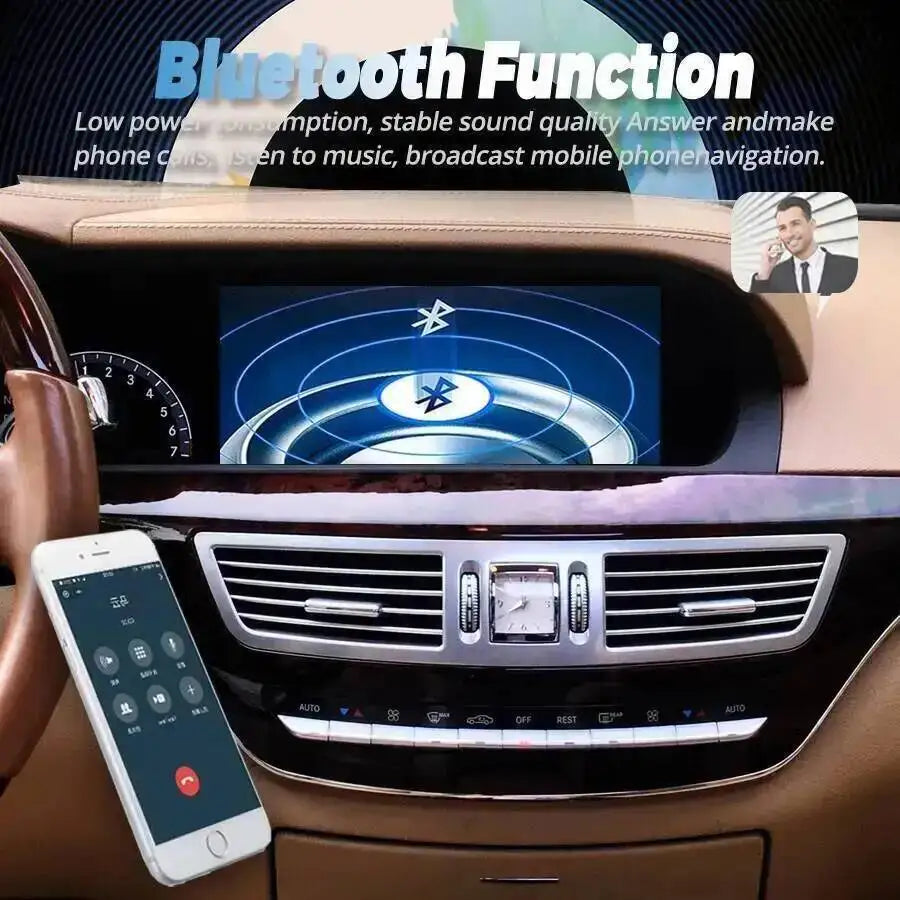 12.3inch Android 15 Car Multimedia Radio For Mercedes Benz S Class W221 CL W216 S350 S300  | AUTOKITSHOP