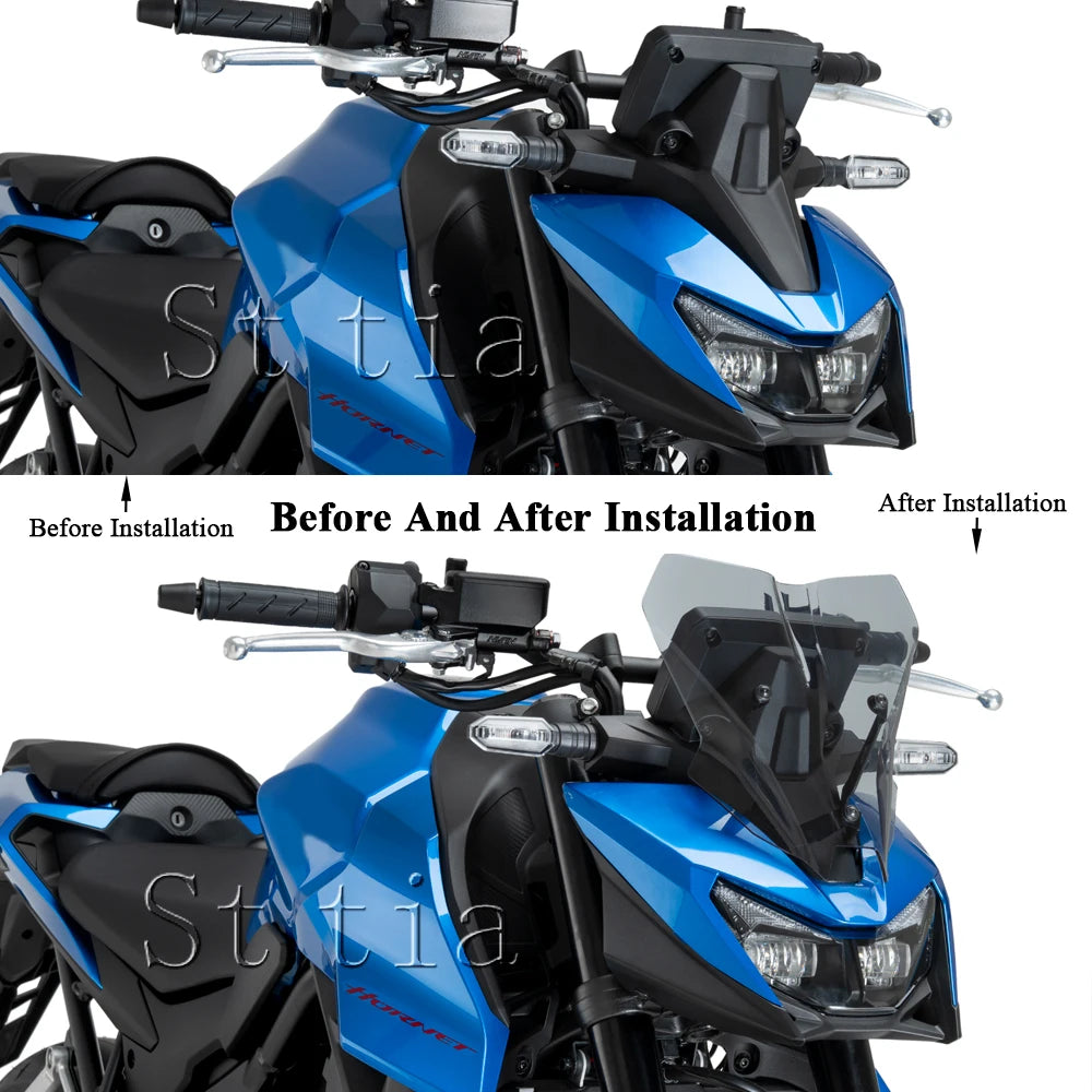 CB750 HORNET Windshield Windscreen Fit For Honda CB 750 Hornet 2025 Motorcycle Wind Shield Defle - Automotive LED Light