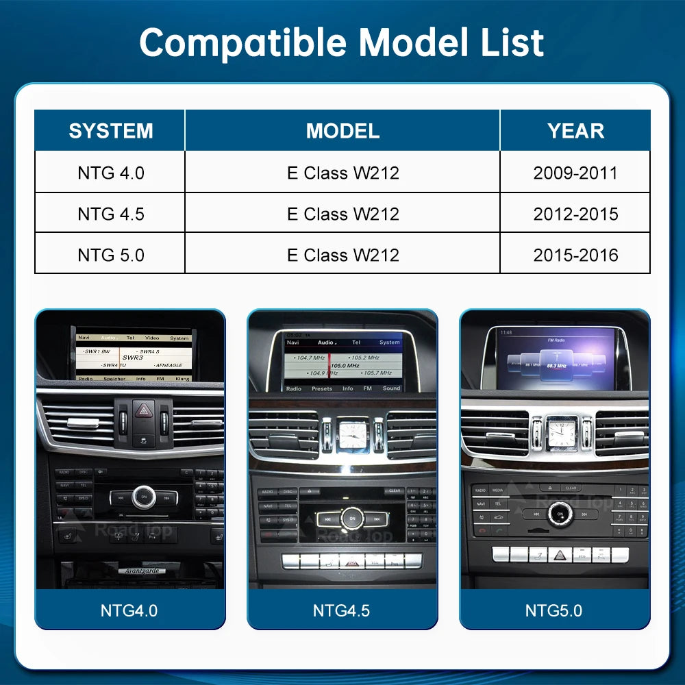 Road Top 1920*720 Wrieless CarPlay Android Auto Car Multimedia Linux Touch Screen for Merc | AUTOKITSHOP